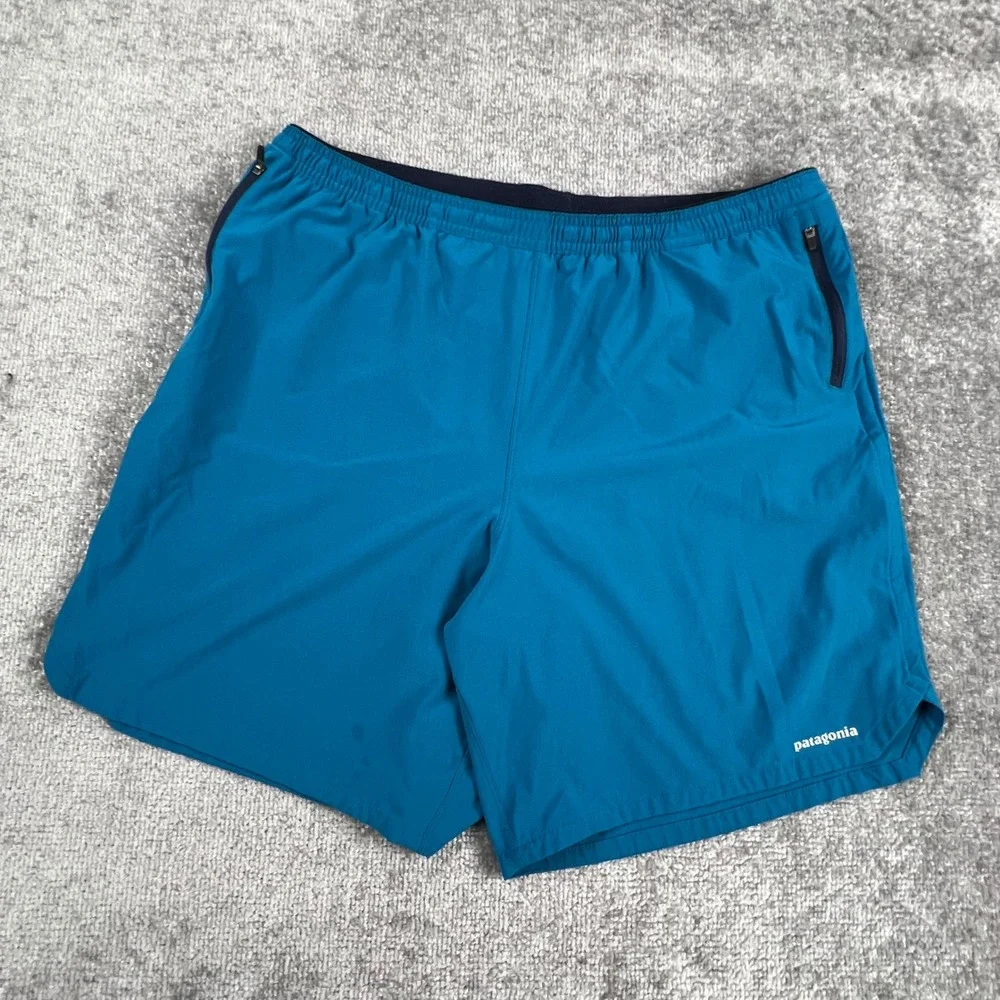 Patagonia Mens Nine Trails Shorts XL Underwater Blue 57600 Running Hiking Camp